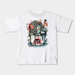 Horror Yurei Ramen III Kids T-Shirt